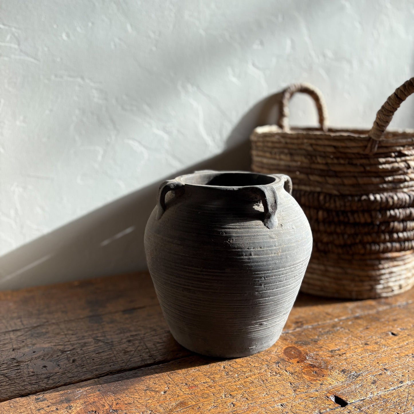 vintage grey vase