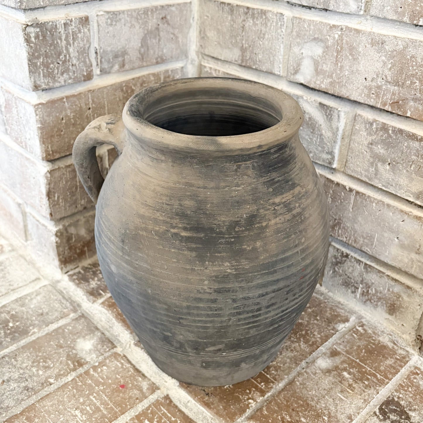 large grey decorative vase