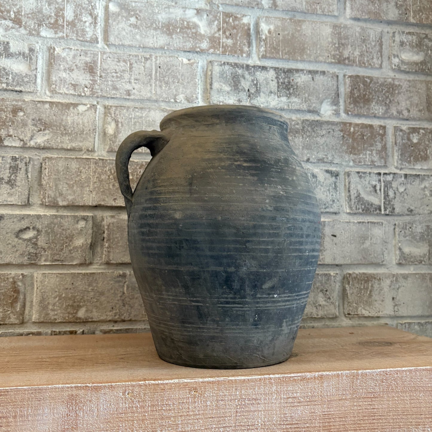 found vintage vessel, neutral home accents
