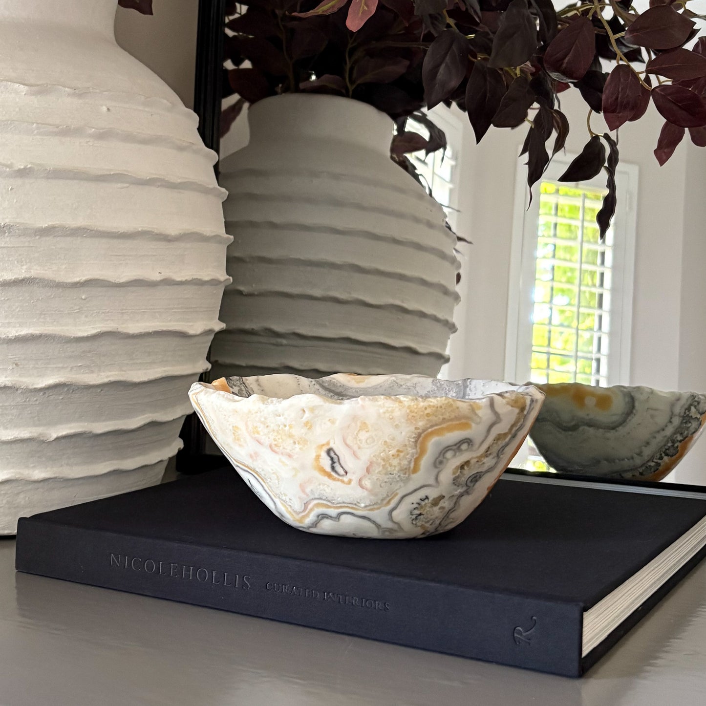 natural mexican onyx stone bowl