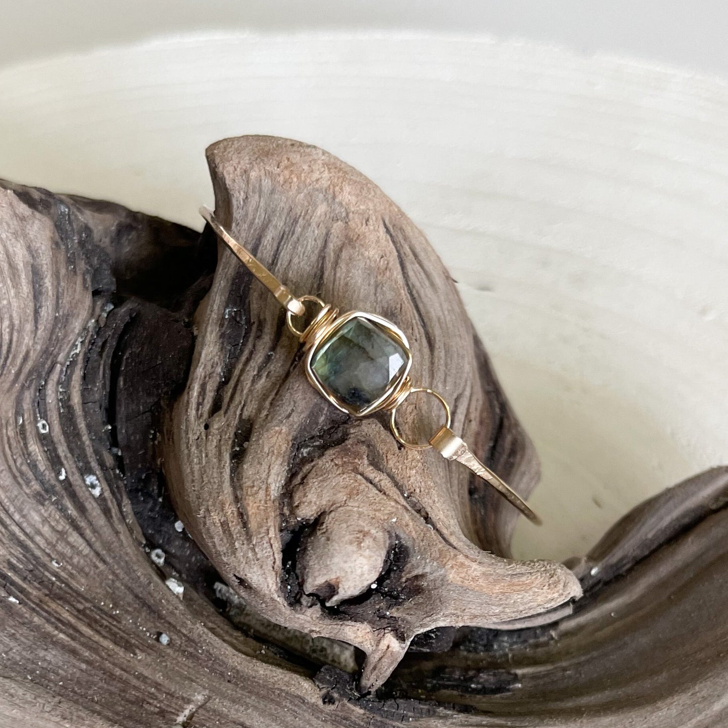 Labradorite Gemstone Stacking Bracelet - Rare Earth Mercantile