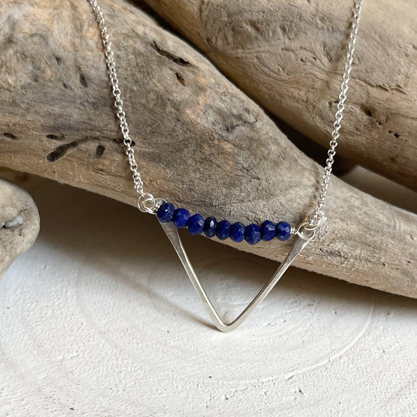 Lapis Lazuli Silver Necklace, Lapis Crystal Necklace, Buy Crystal Jewelry OKC