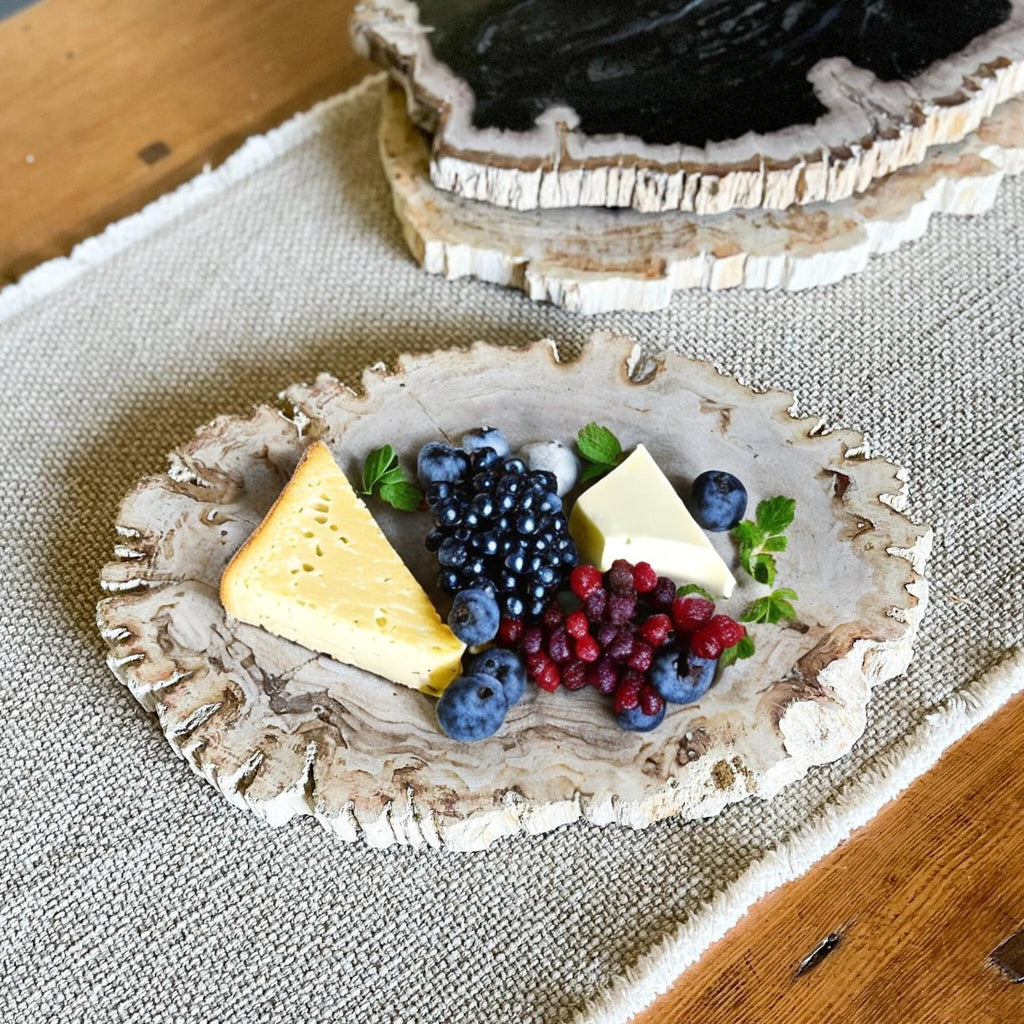 From Nature to Table: Celebrating Culinary Artistry with Petrified Wood Serving Boards