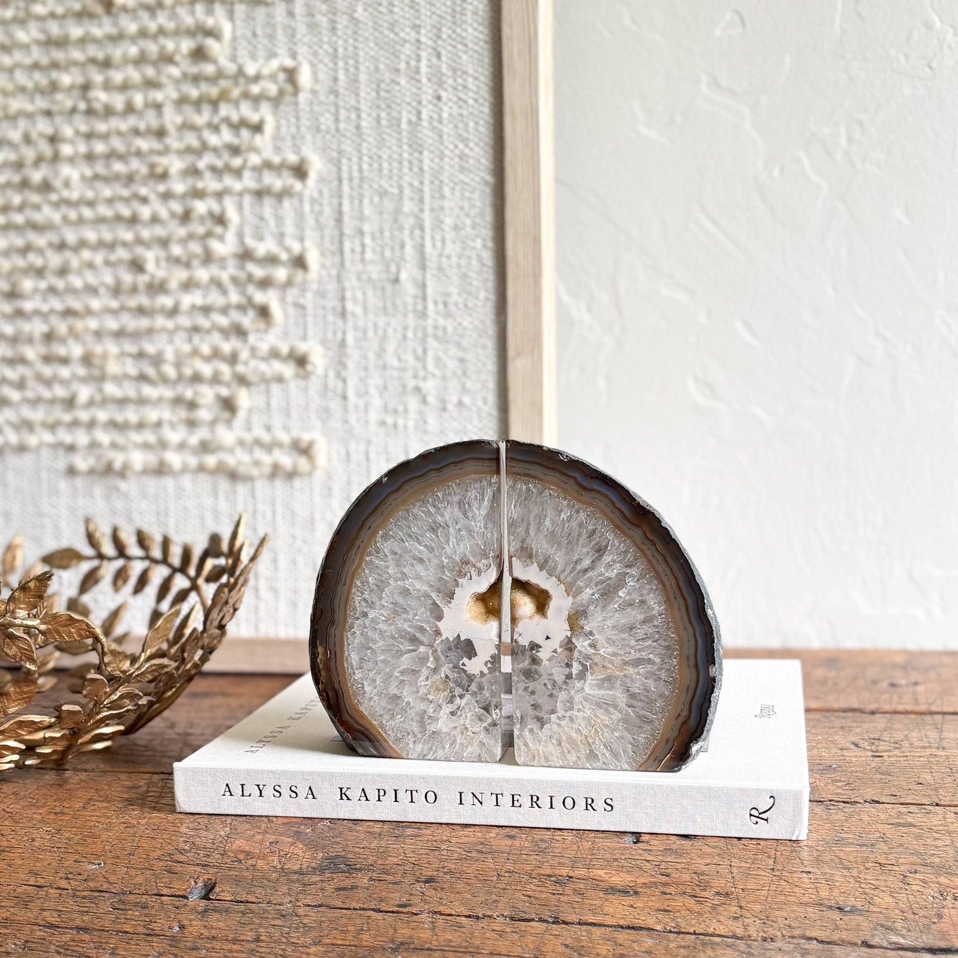 crystal bookends