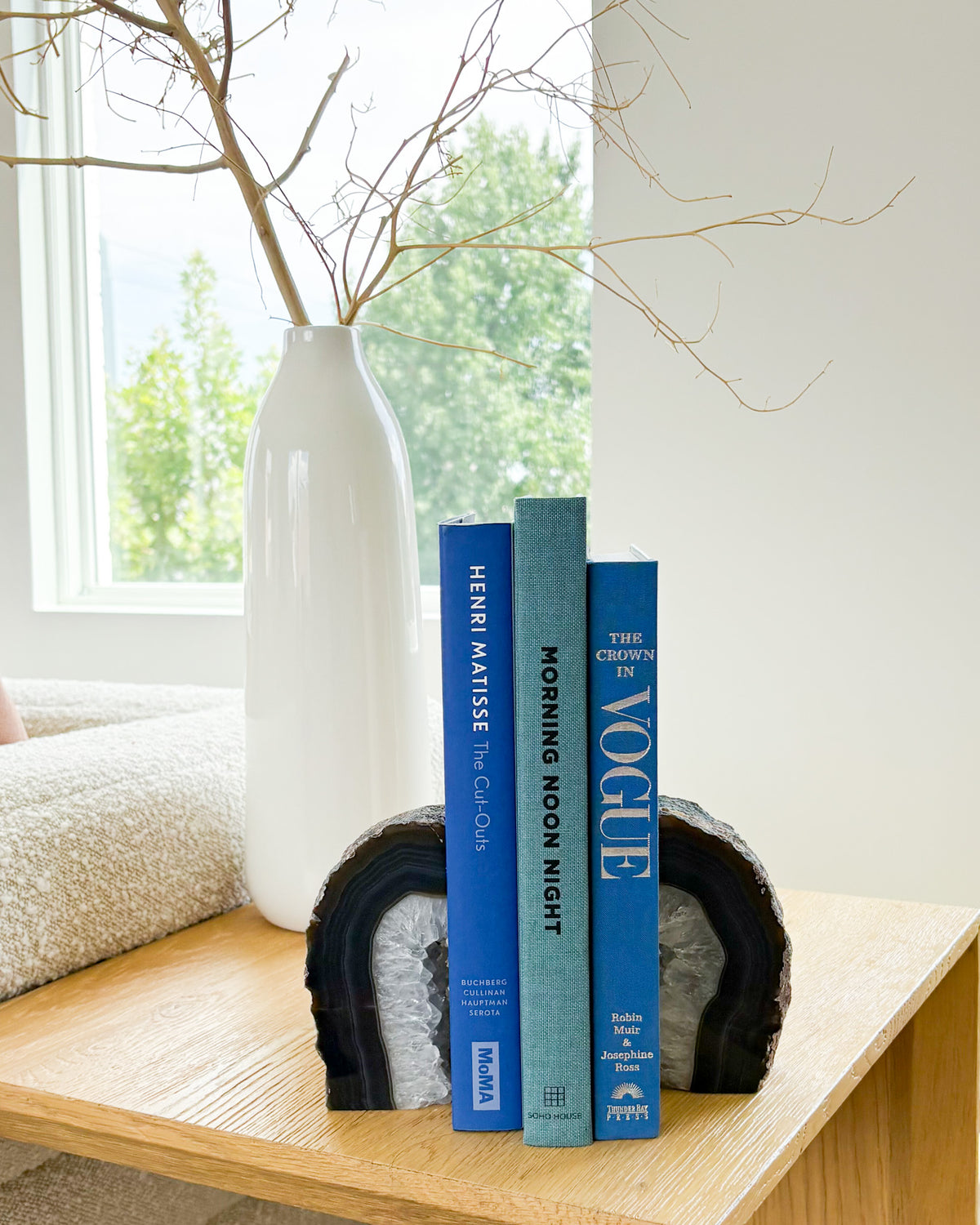 Brazilian Agate Druzy Bookend Pair