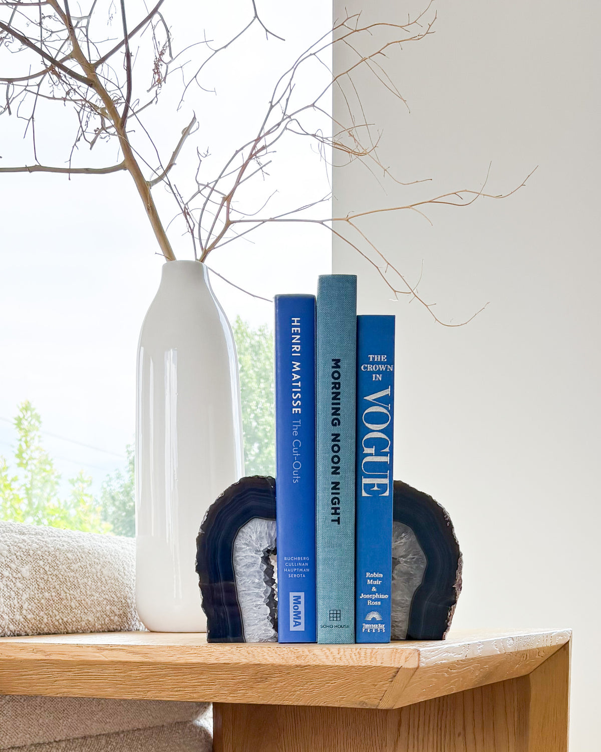 Brazilian Agate Druzy Bookend Pair