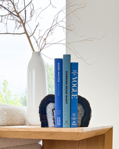 Brazilian Agate Druzy Bookend Pair