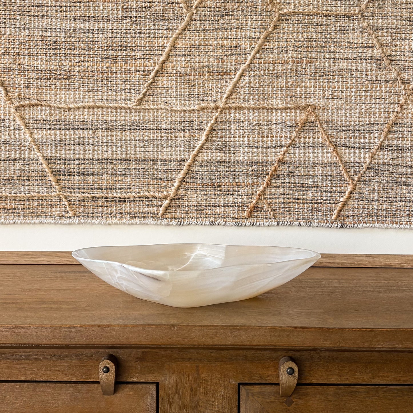 Natural stone decorative bowl for modern home décor