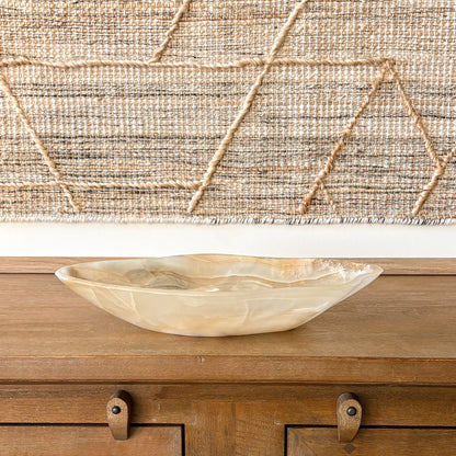 large decorative amber onyx bowl modern interior styling