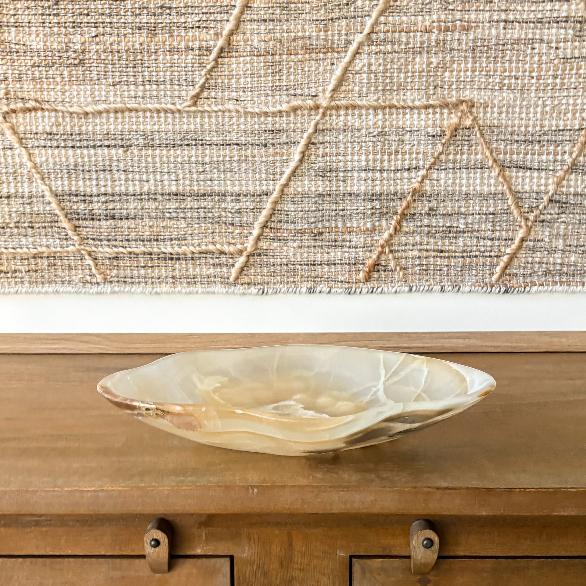 natural translucent onyx stone bowl handmade décor