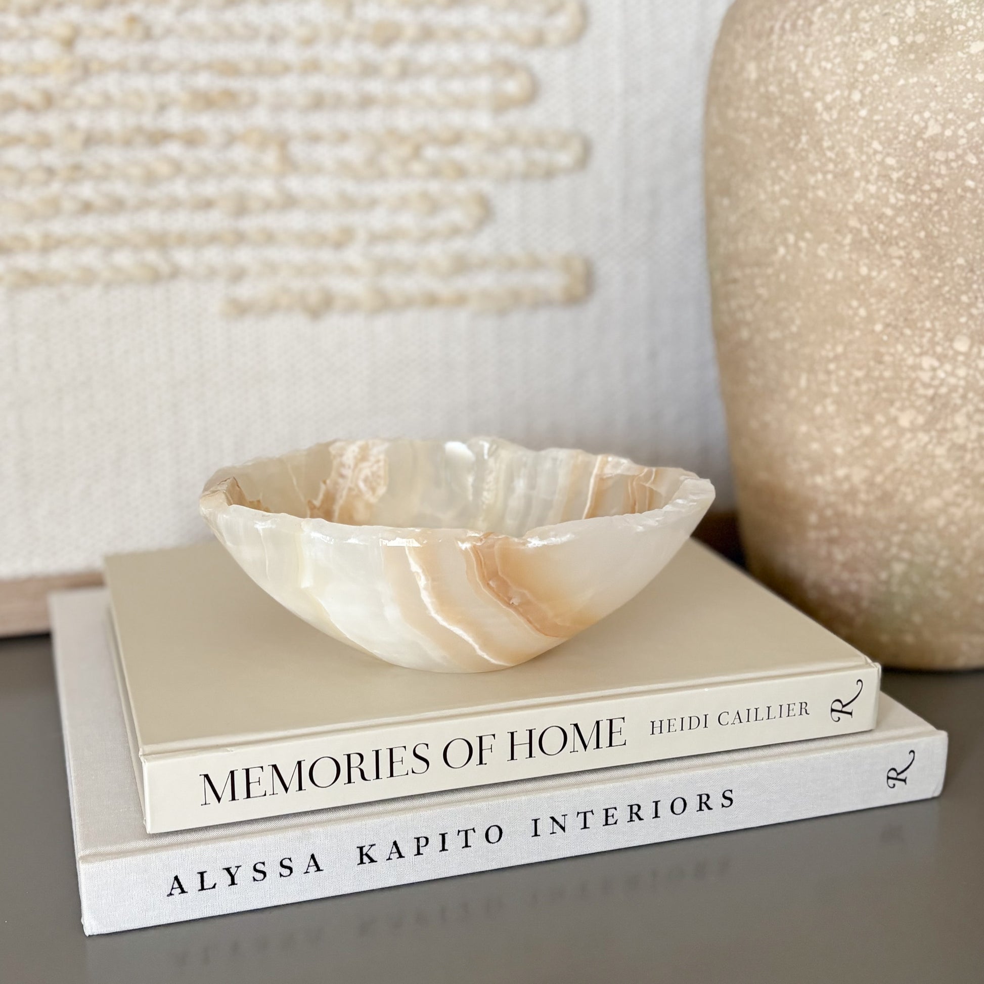 natural mexican onyx stone bowl