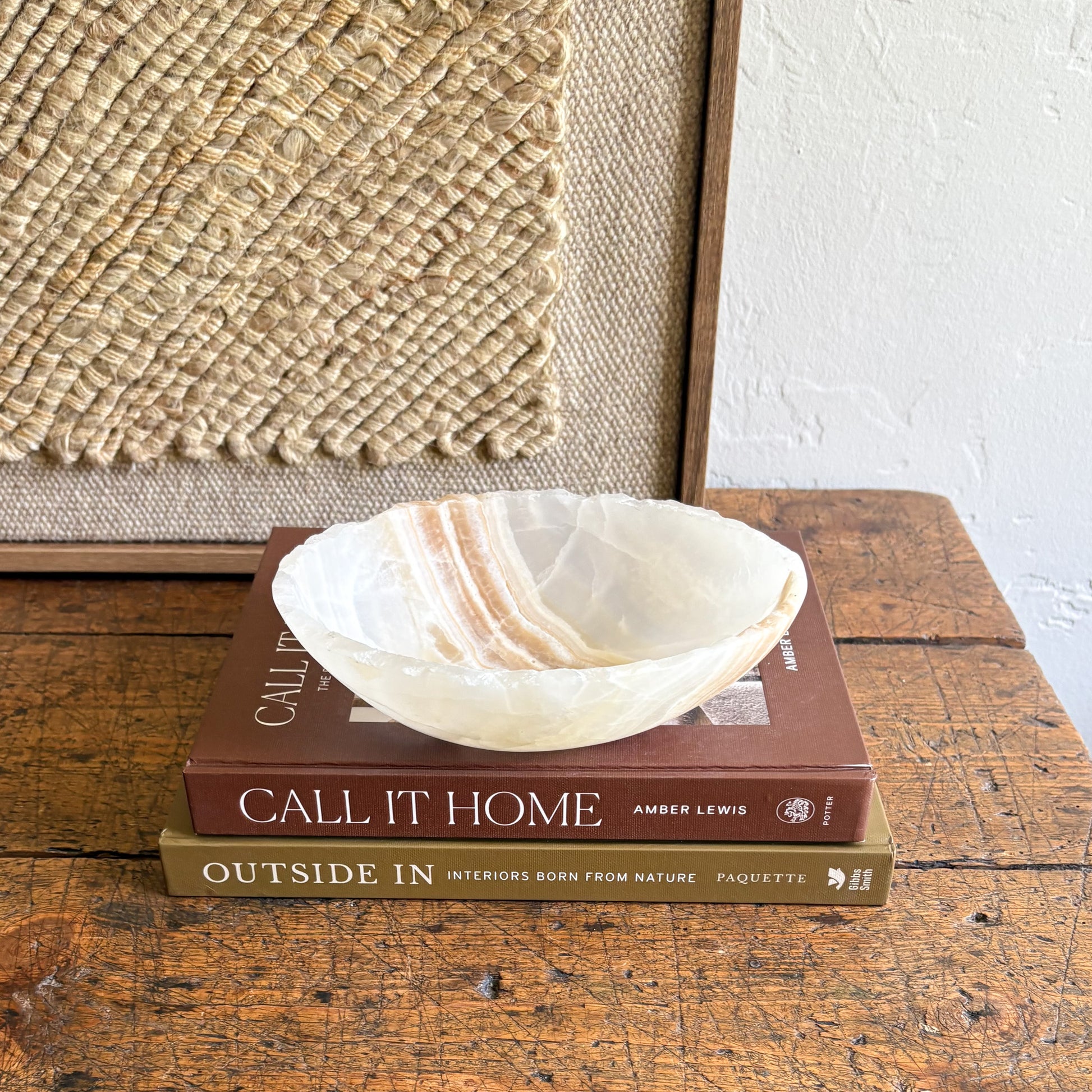 natural mexican onyx stone bowl