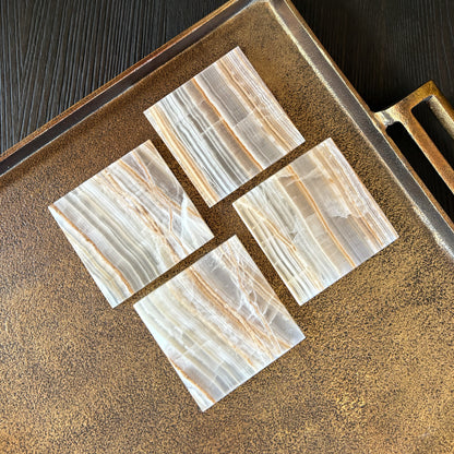 natural stone coaster set