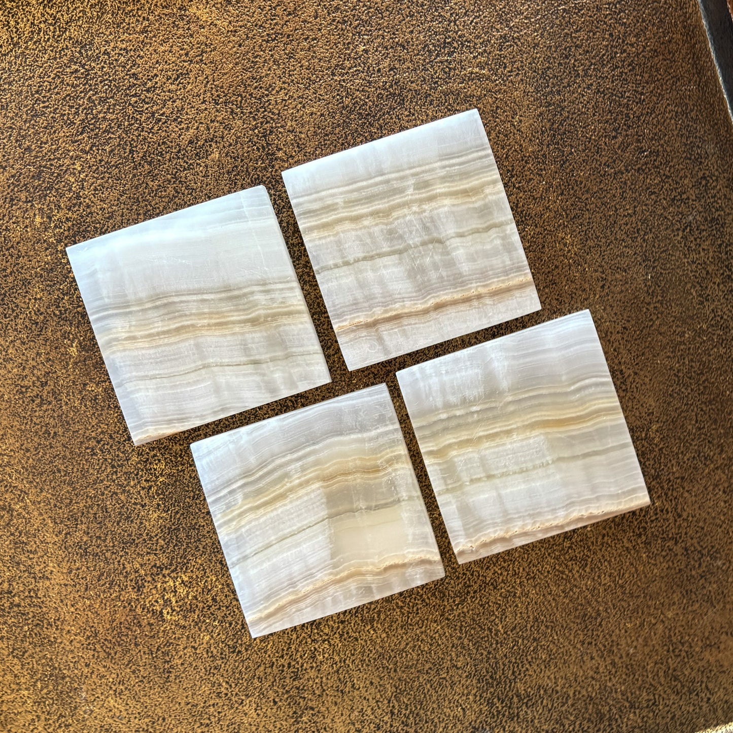 neutral stone coasters