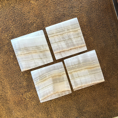 neutral stone coasters