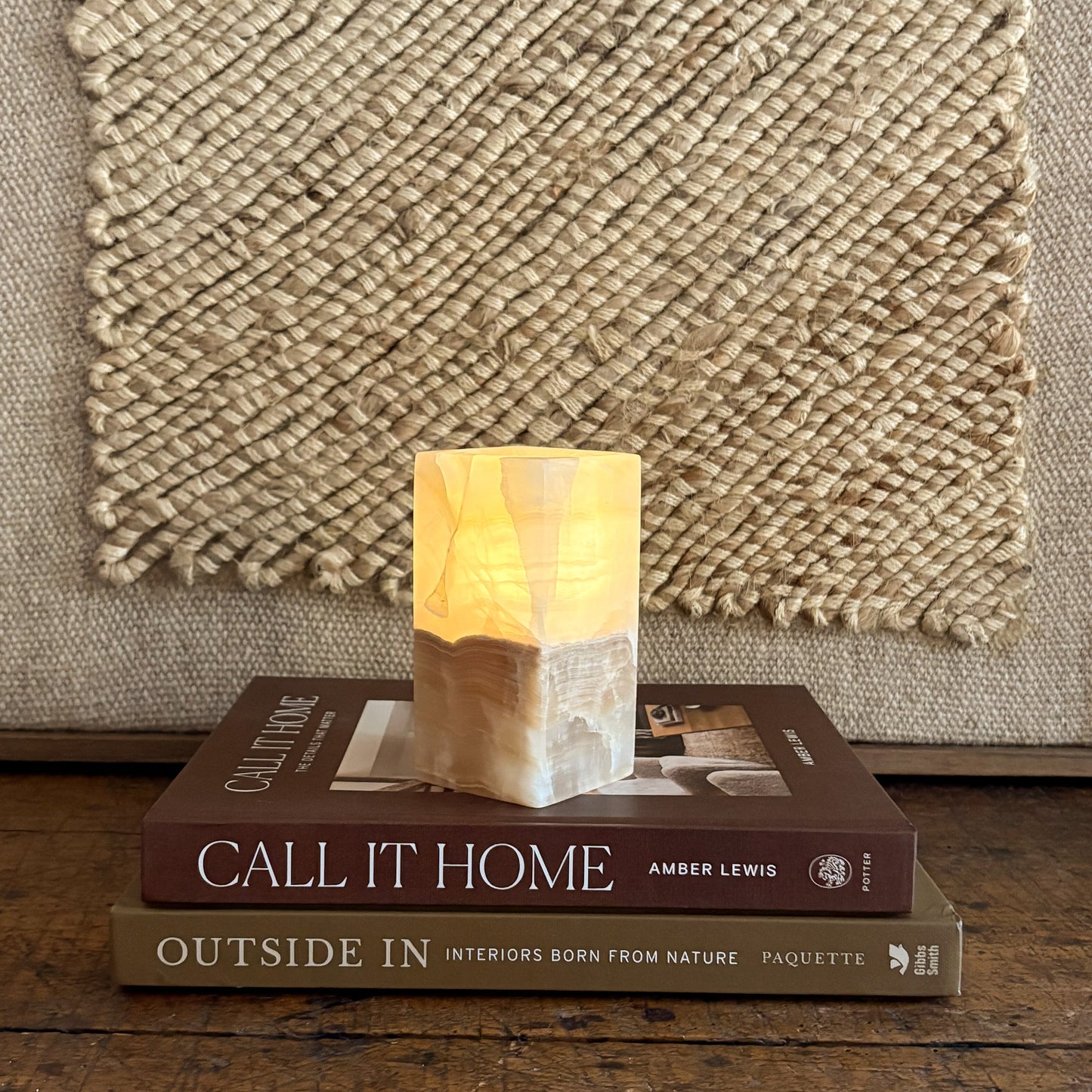 Amber Onyx Tealight Candle Holder