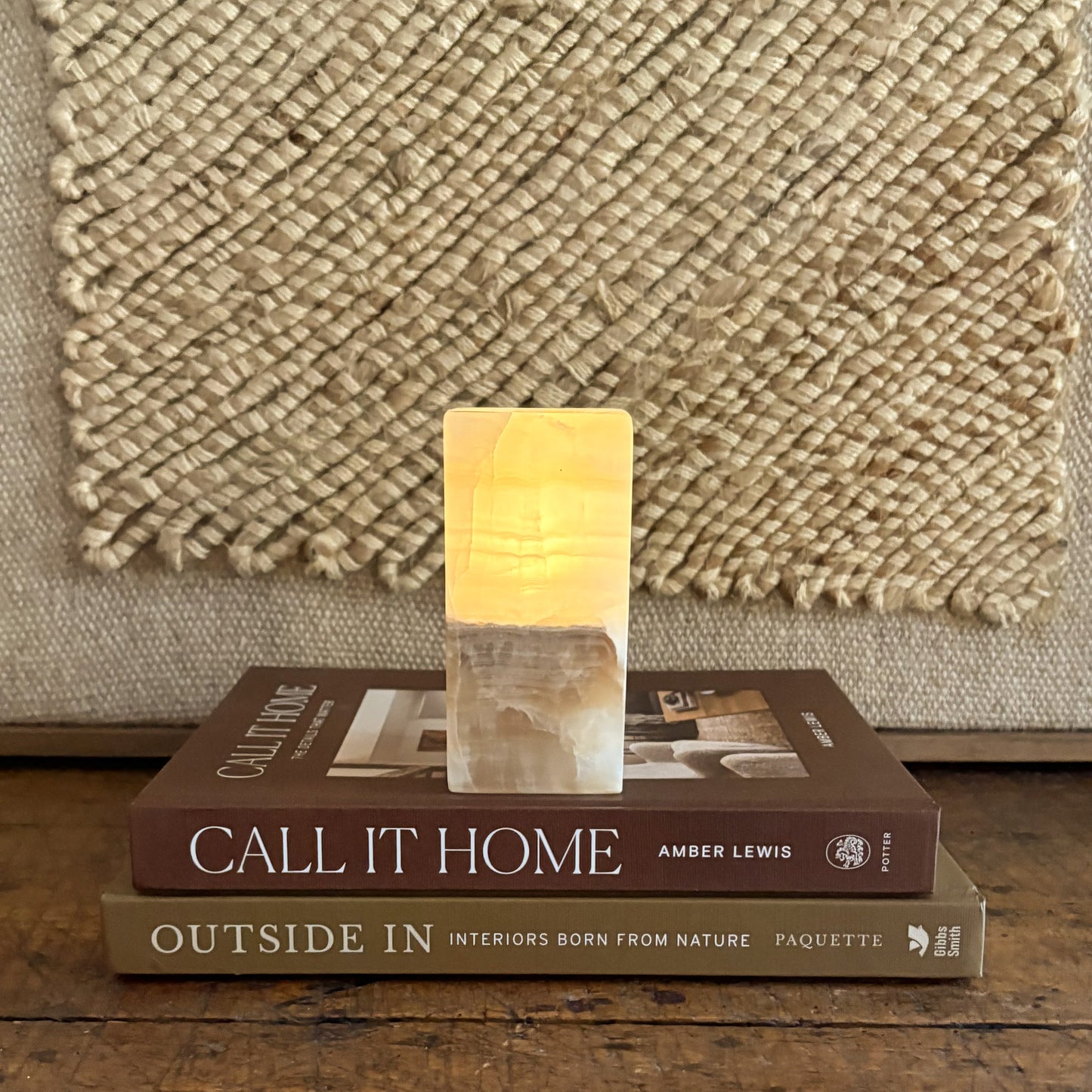 Amber Onyx Tealight Candle Holder