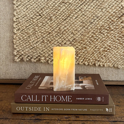Amber Onyx Tealight Candle Holder