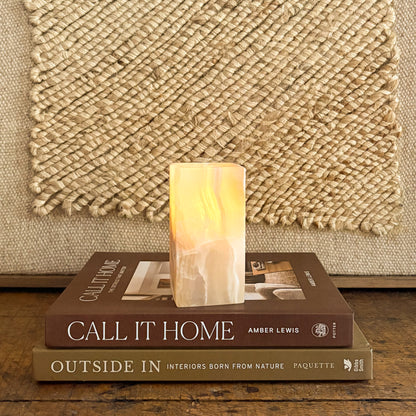 Amber Onyx Tealight Candle Holder