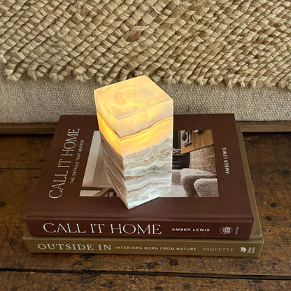 Amber Onyx Tealight Candle Holder