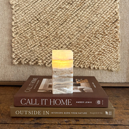 Amber Onyx Tealight Candle Holder