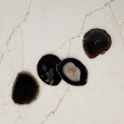 natural stone agate coasters