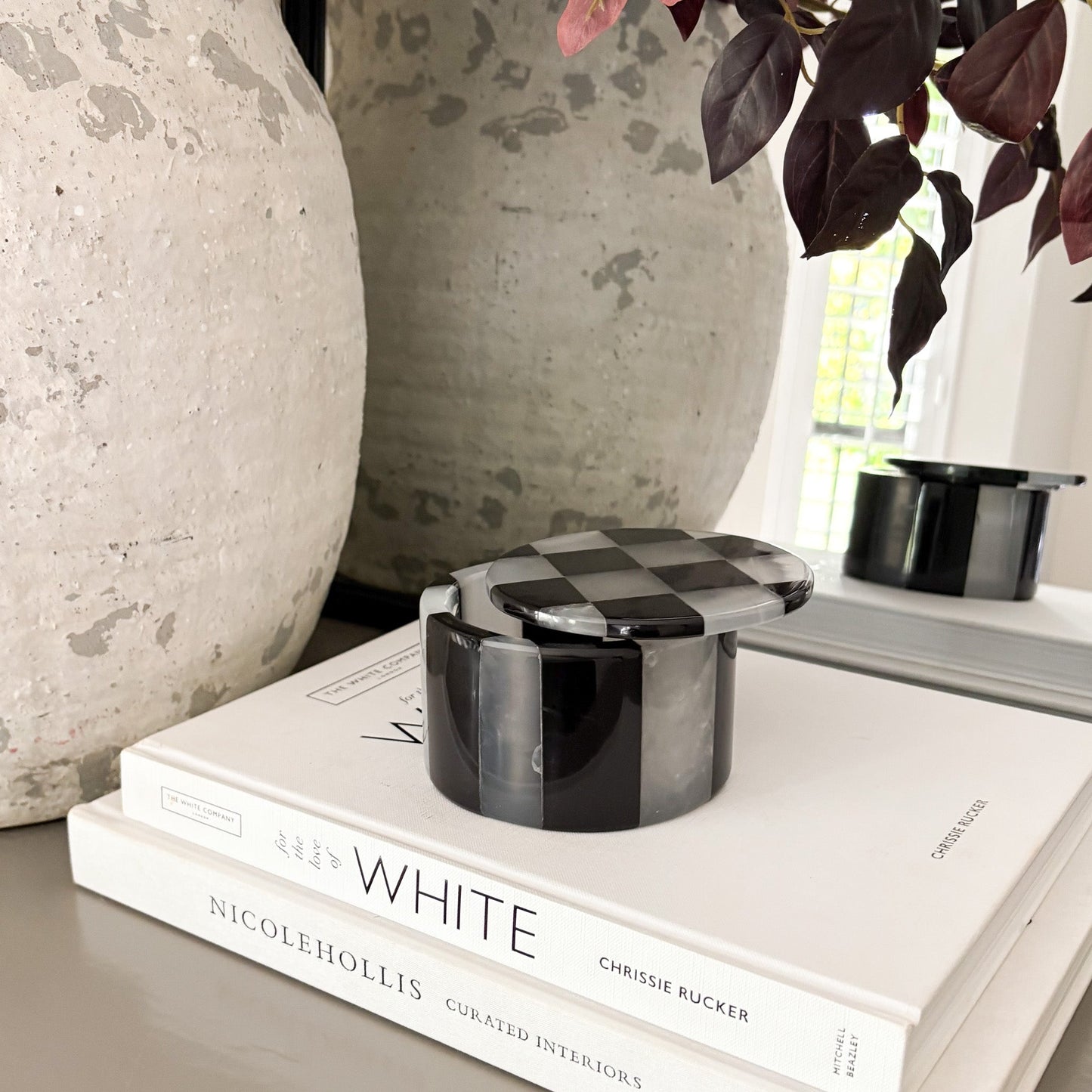 marble and onyx ring dish