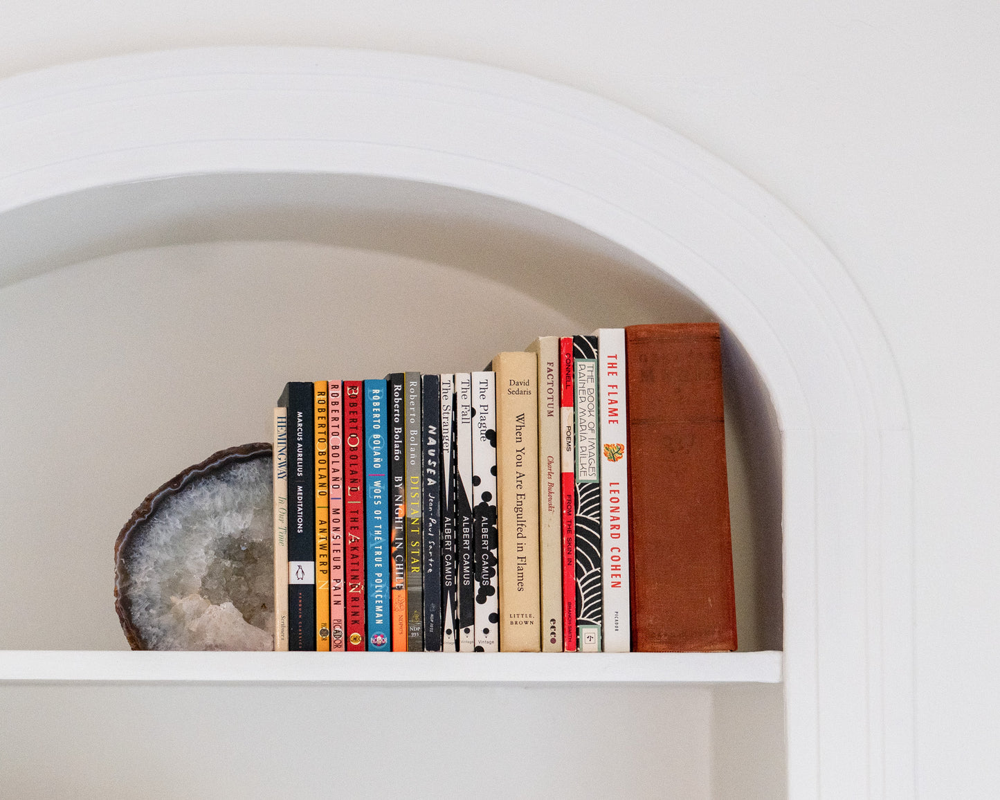 Natural Brazilian agate druzy bookends for luxury home decor