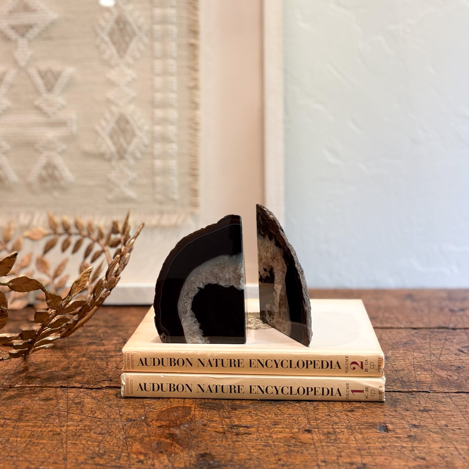 natural stone bookends