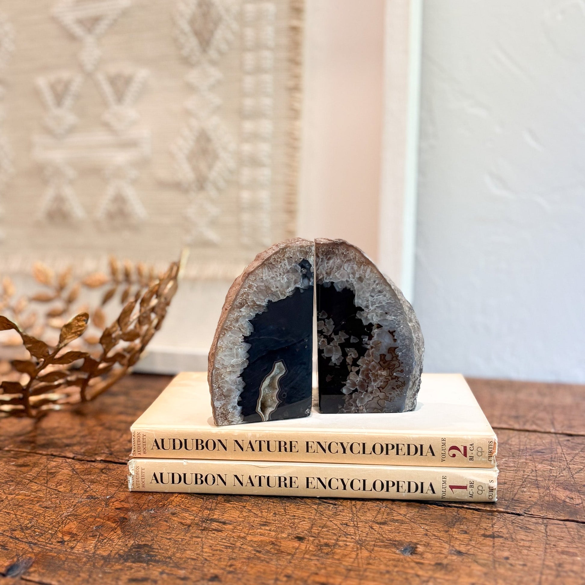 natural stone bookend pair