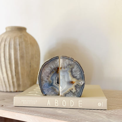 natural stone bookend pair