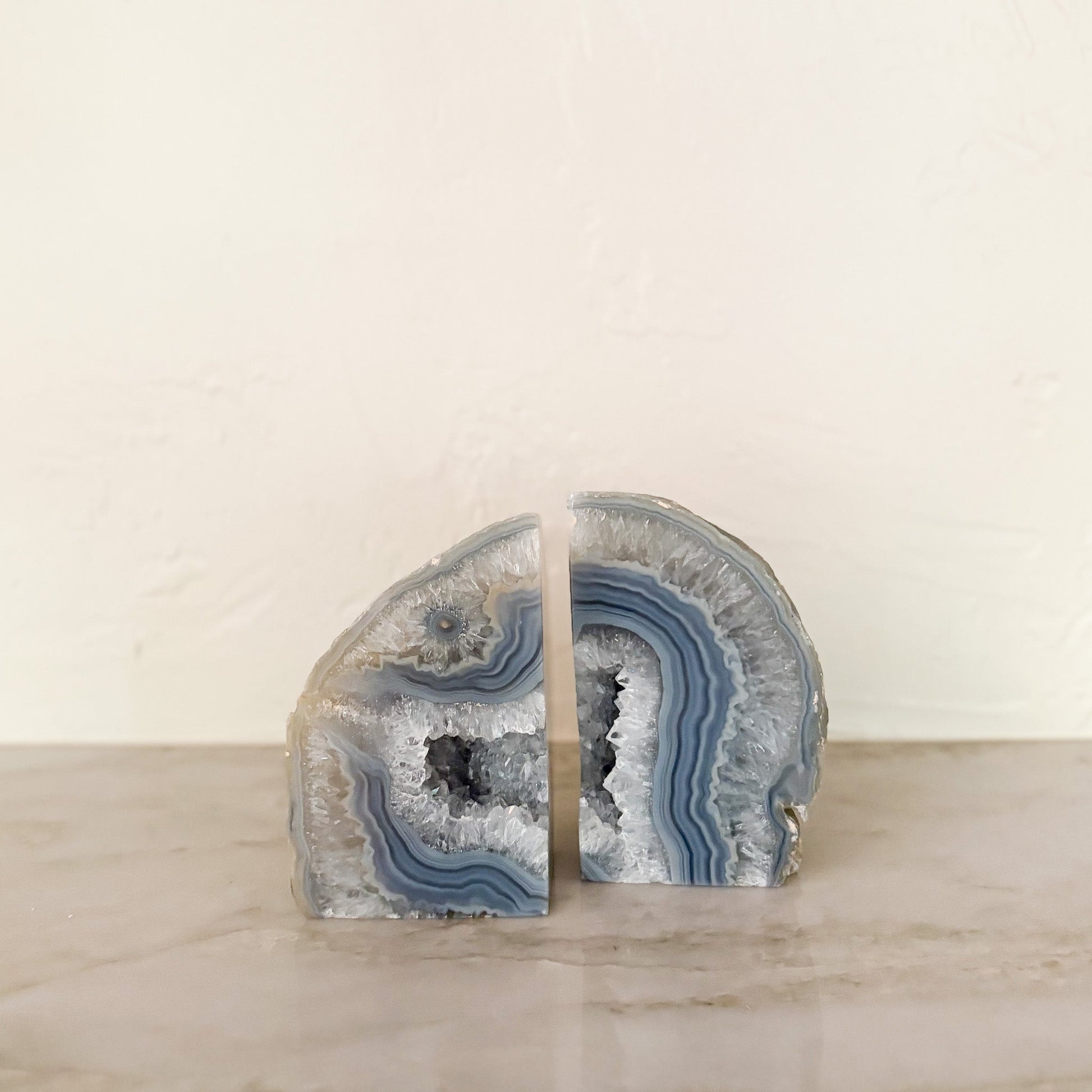 natural stone bookend pair