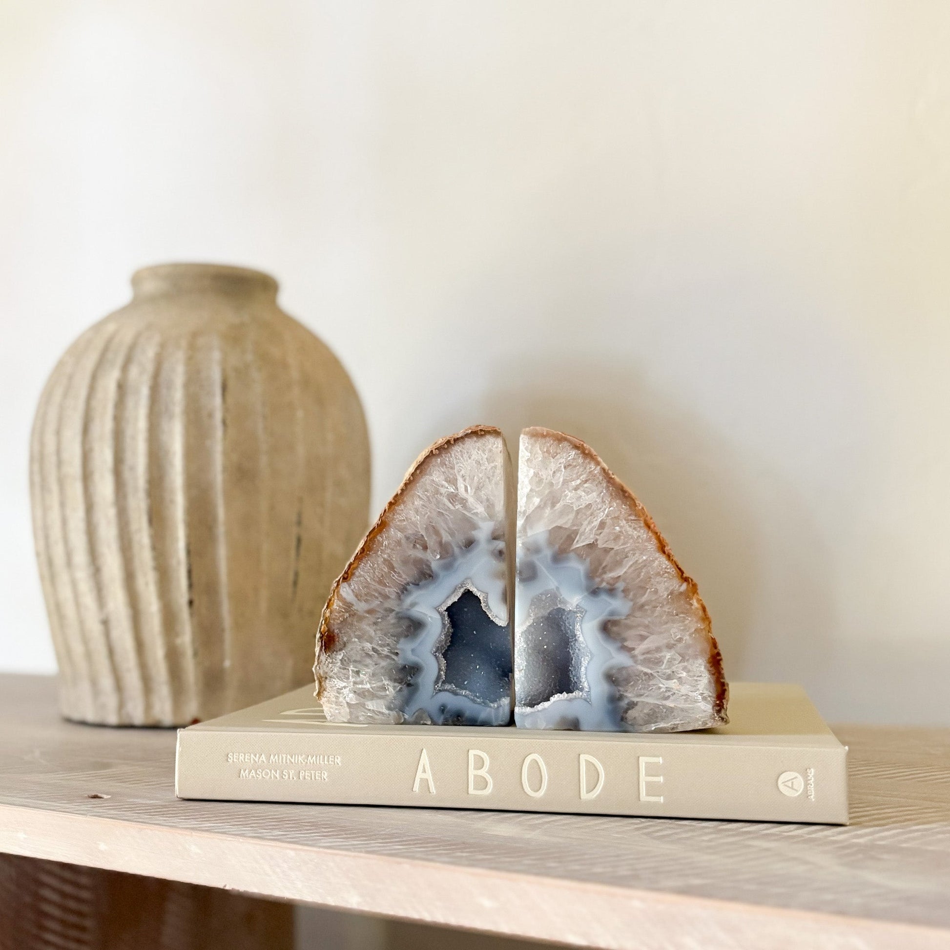 geode bookend pair