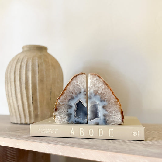 geode bookend pair