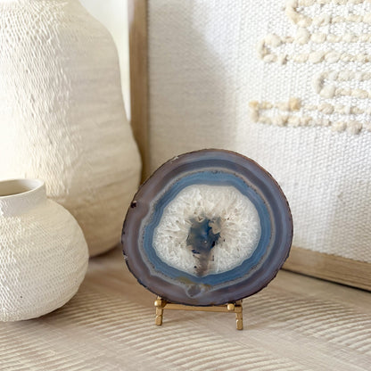 agate crystal home accents, organic home decor