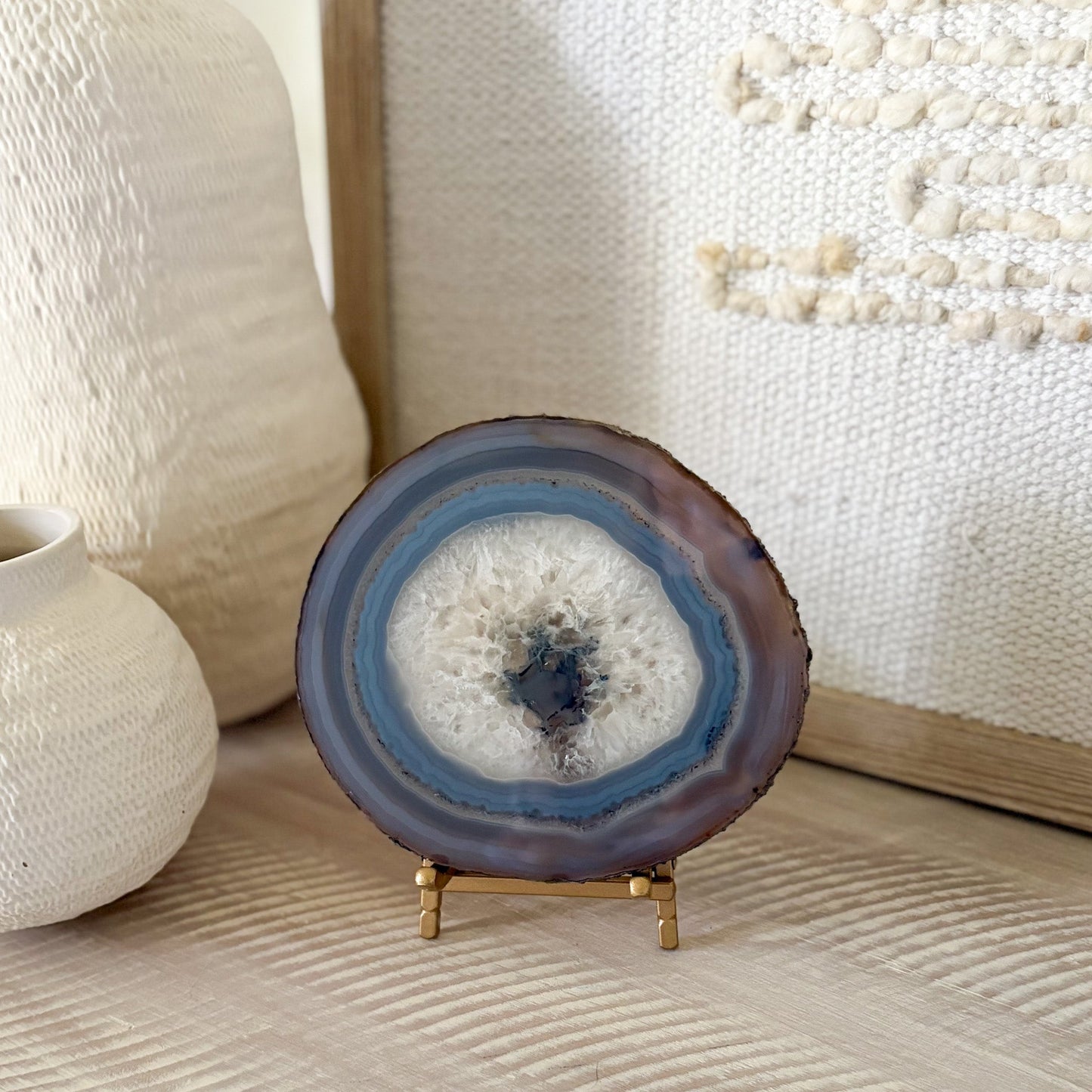 agate crystal home decor, natural hom accents
