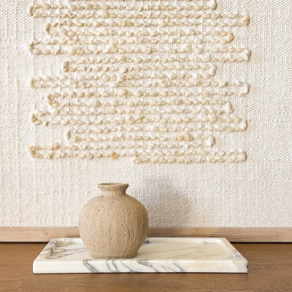 Luxury Italian Calacatta Vagli marble decorative tray