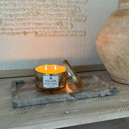 grey marble accent tray