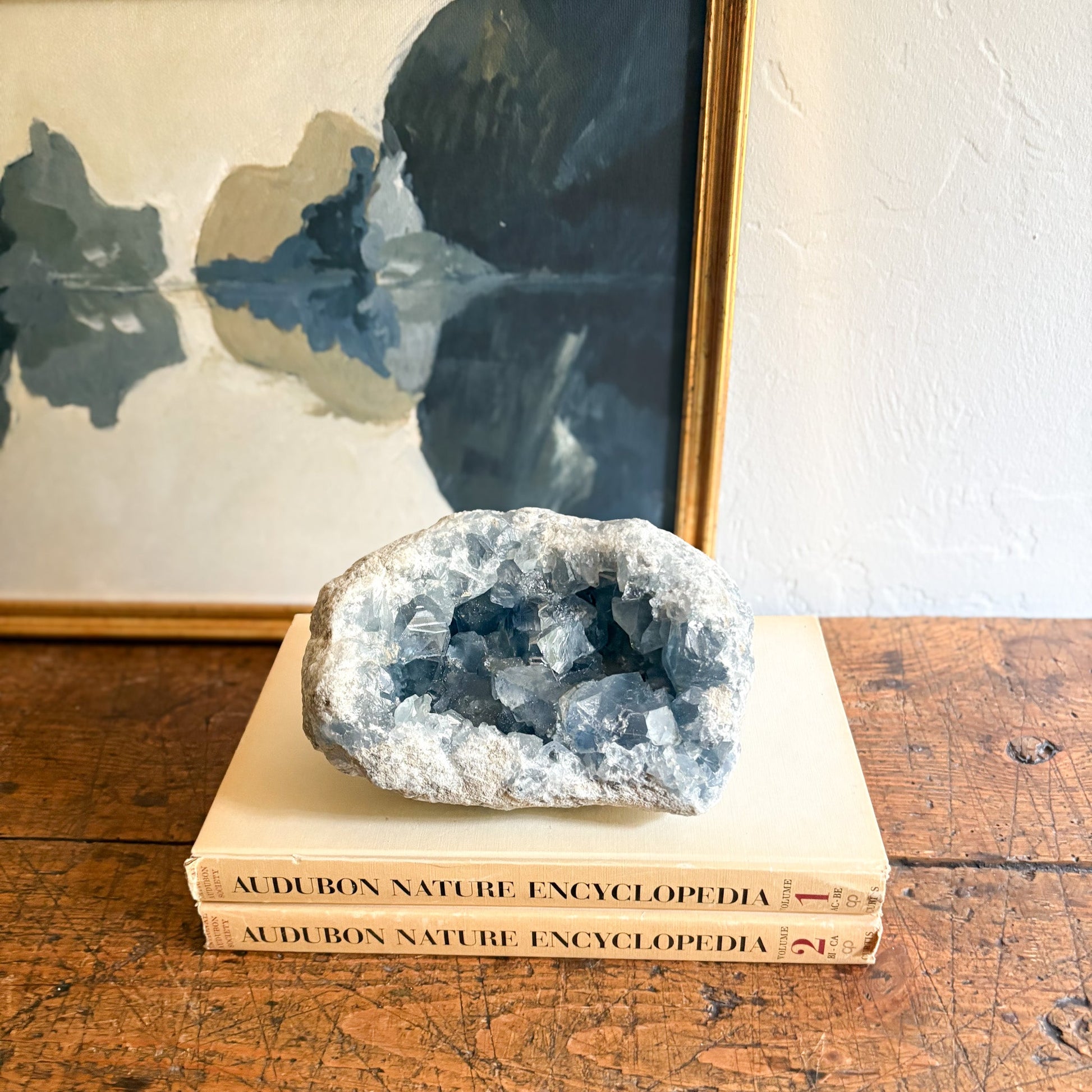 madagascar celestite crystal geode