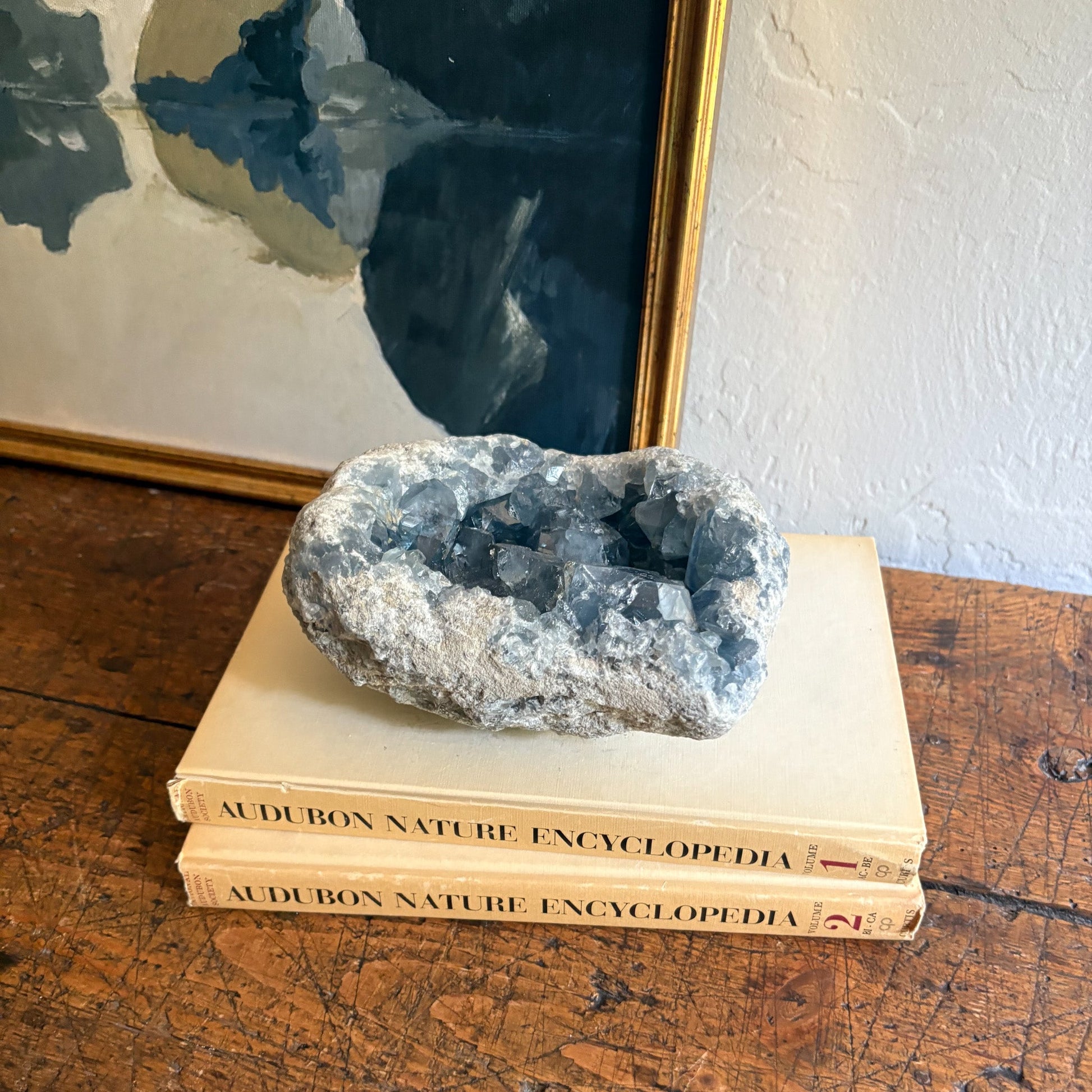 blue crystal geode 