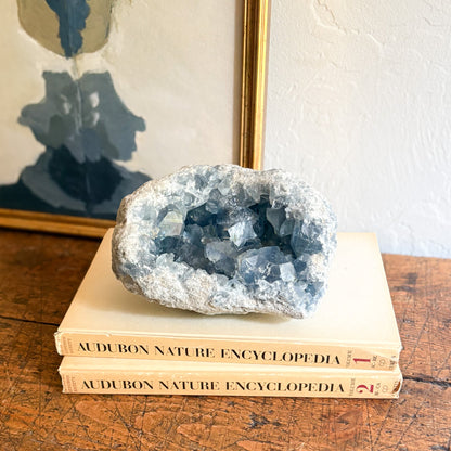 madagascar blue crystal geode