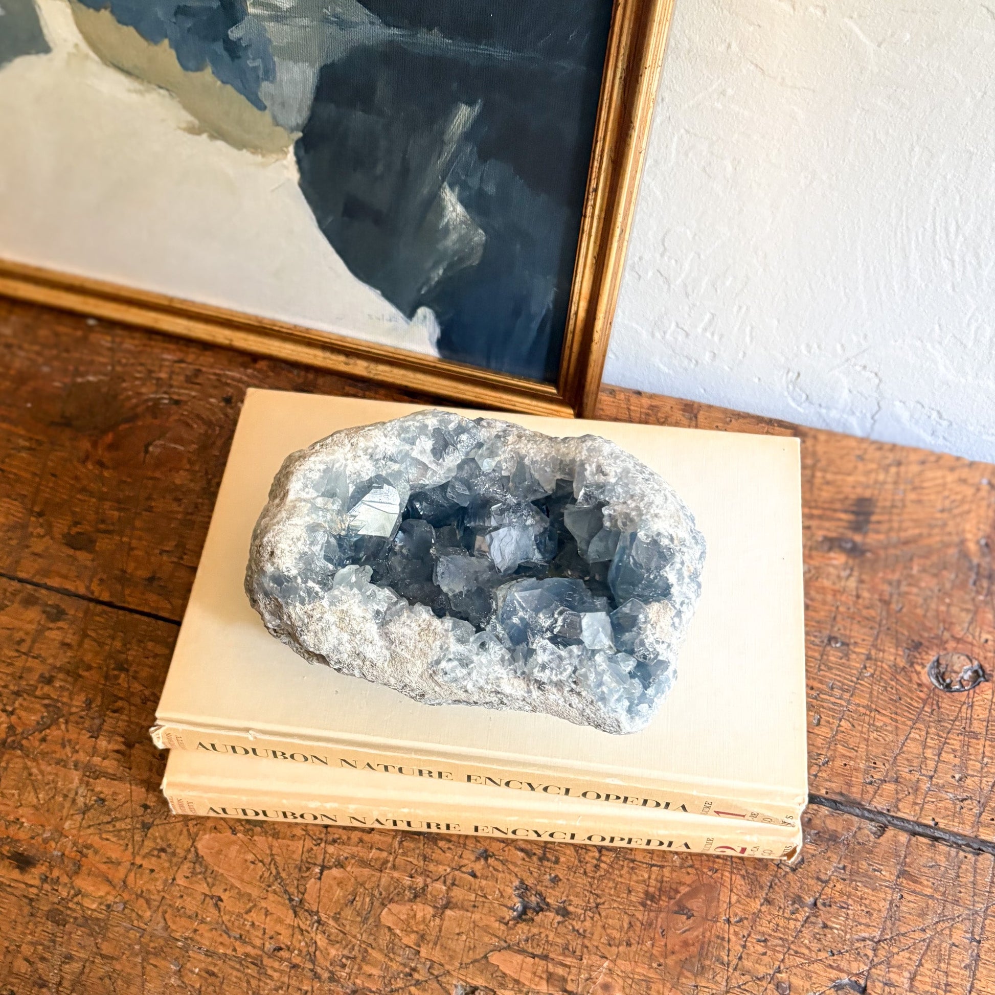 blue crystal geode