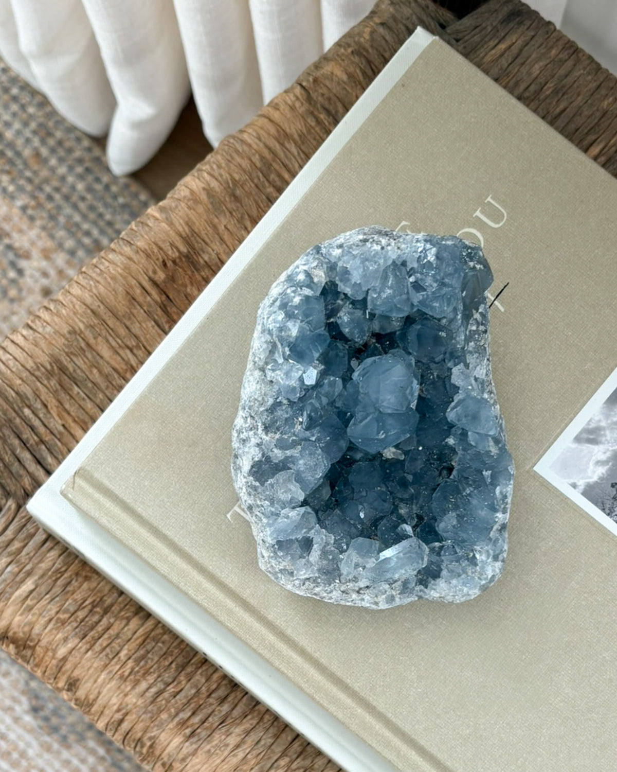 Celestite Crystal Cluster