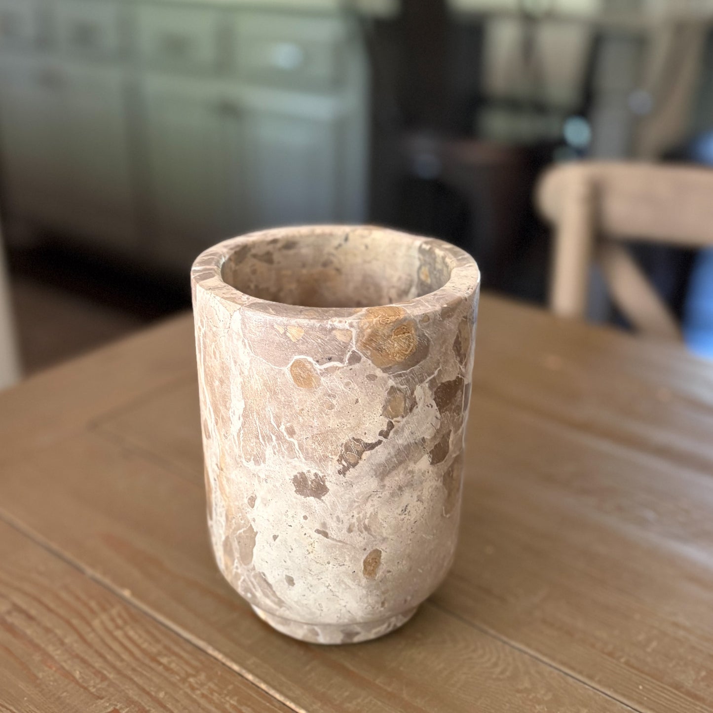 Elegant marble wine chiller for wine service and home entertaining