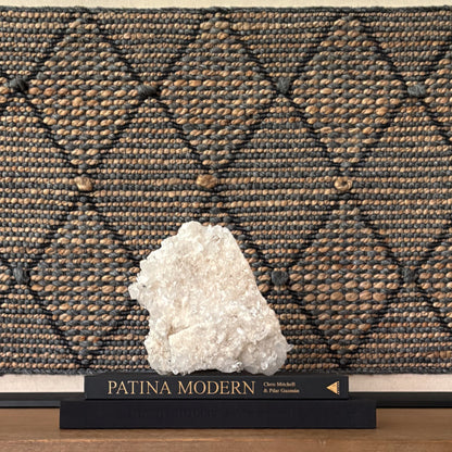 Transparent quartz crystal cluster minimalist home styling