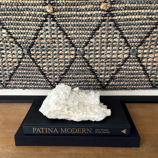 Clear quartz crystal cluster luxury home decor centerpiece
