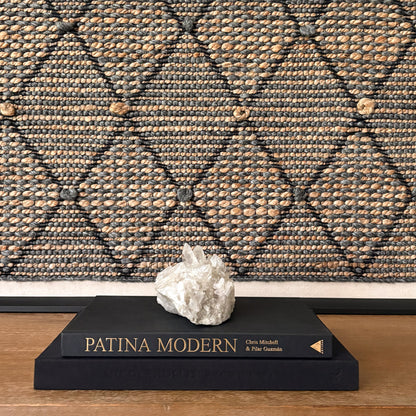 Exclusive clear quartz crystal cluster luxury interior accent