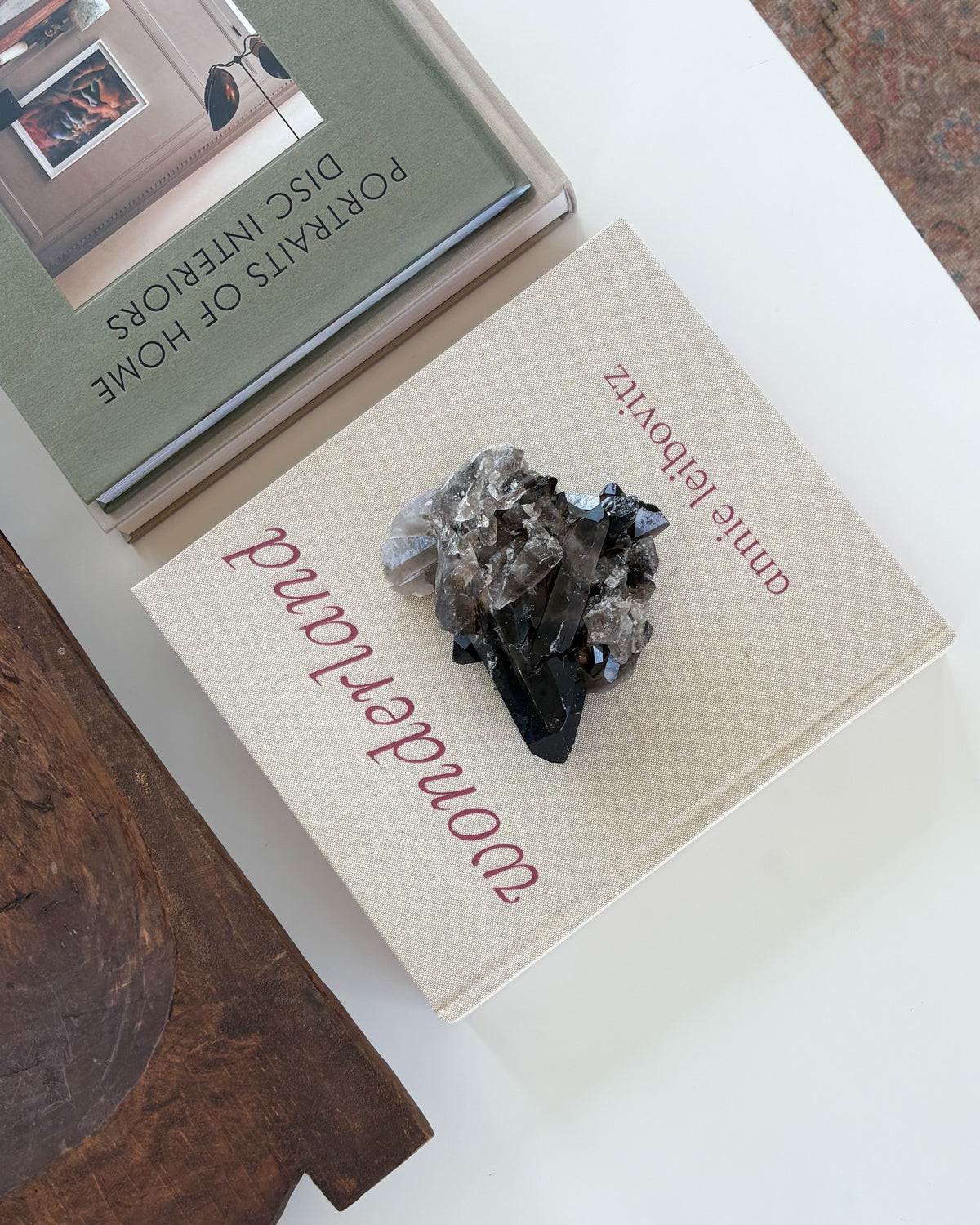 Smoky quartz crystal specimen with naturally formed points and texture