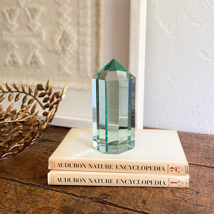 green glass decorative accents