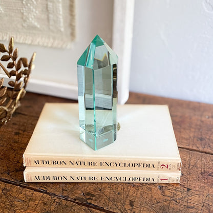 green glass prism